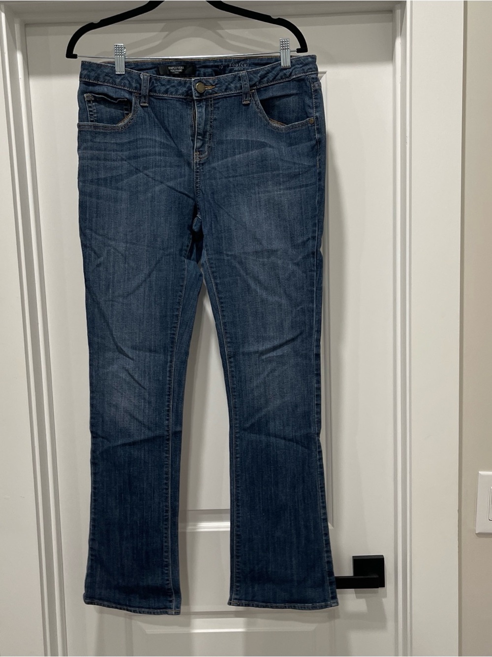 Simply Vera Vera Wang Women's Boot Cut Jeans in Dark Blue